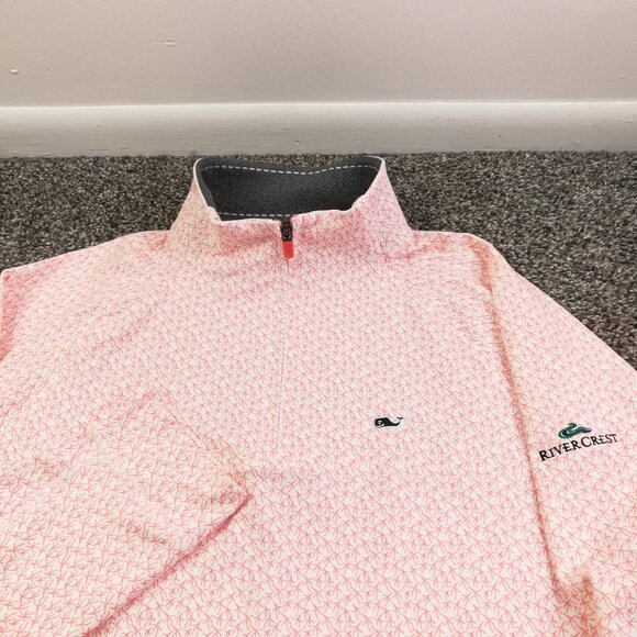 2023 RiverCrest Golf Club Jacket Vineyard Vines Performance 1/4 Zip Mens Large - Picture 1 of 11